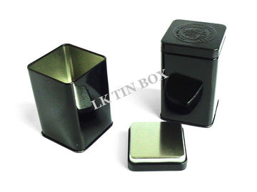 中国 Airtighted の紅茶、正方形の錫の容器のための空の正方形の錫箱 サプライヤー