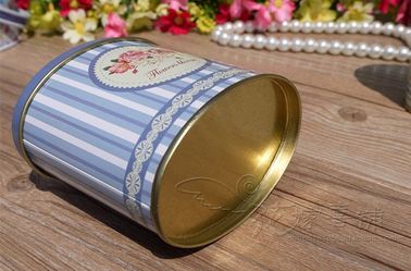 中国 0.23mm の厚さのギフトの楕円形の錫箱のキャンデー/コーヒー包装のための注文のロゴの印刷物 サプライヤー